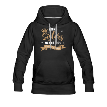 Geschenkidee Schwester Hoodie - Schwester Schwestern