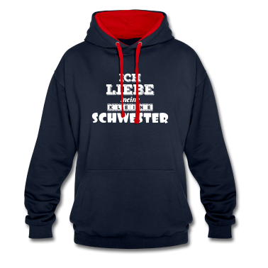 Geschenkidee Schwester Hoodie - Schwester Geschwister Zwilling Spruch Geschenkidee