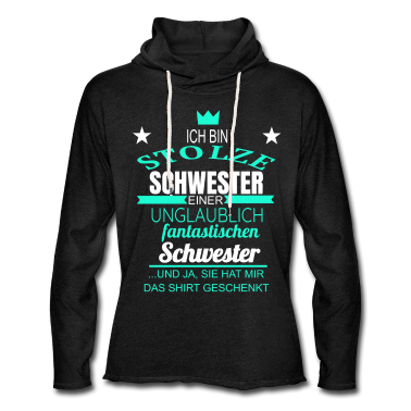Geschenkidee Schwester Hoodie - Schwester Stolze Schwester