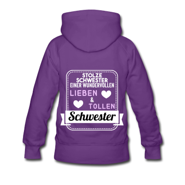 Geschenkidee Schwester Hoodie - Stolze Schwester einer wundervollen Schwester