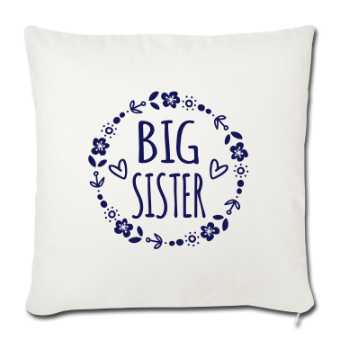 Geschenkidee Schwester Kissenbezug - Große Kleine Schwester Geschenkidee Schwestern