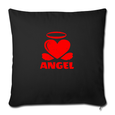 Geschenkidee Schwester Kissenbezug - Valentinstag Engel und Teufel Paar Matching Gift