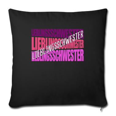 Geschenkidee Schwester Kissenbezug - Schwester Geschenkidee Geburtstag Geschenk