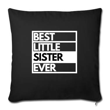 Geschenkidee Schwester Kissenbezug - Beste kleine Schwester Geschenk Beste kleine Schwester
