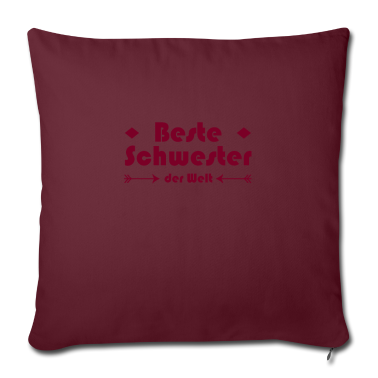 Geschenkidee Schwester Kissenbezug - Beste Schwester der Welt | Geschenk Schwester