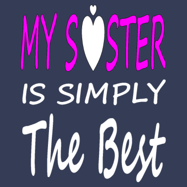 Motiv beste Schwester coole Schwester Geschenkidee