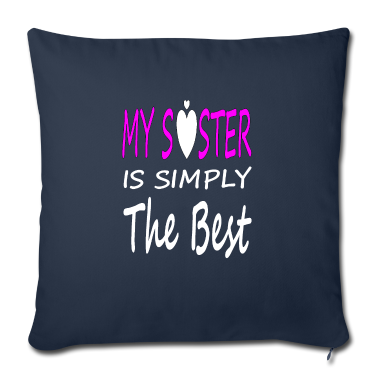Geschenkidee Schwester Kissenbezug - beste Schwester coole Schwester Geschenkidee