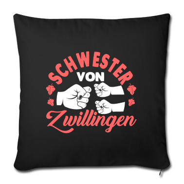 Geschenkidee Schwester Kissenbezug - Schwester Von Zwillingen Geschenkidee