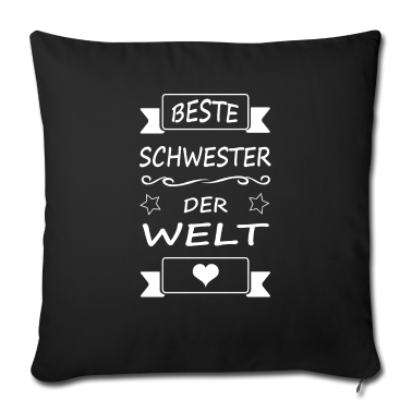 Geschenkidee Schwester Kissenbezug - Beste SCHWESTER der Welt