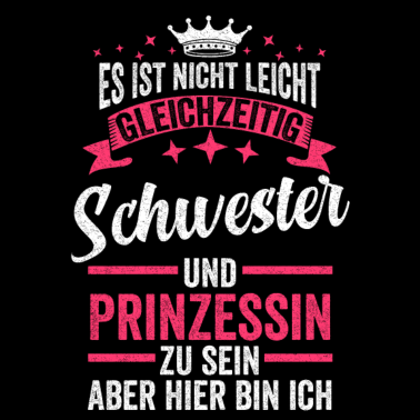 Motiv Schwester Geschwister Prinzessin Geschenkidee