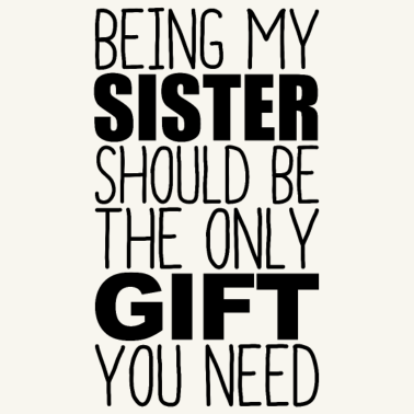 Motiv Schwester lustige Geschenkidee Weihnachten