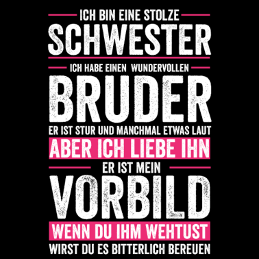 Motiv Schwester Bruder Geschwister Geschenkidee