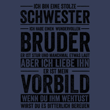 Motiv Schwester Bruder Geschwister Geschenkidee