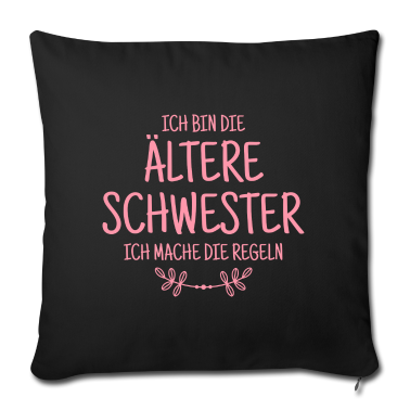 Geschenkidee Schwester Kissenbezug - Schwester Geschwister Mädchen Familie Geschenkidee