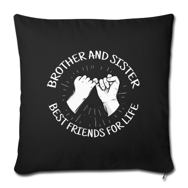 Geschenkidee Schwester Kissenbezug - Schwester Bruder Geschwister Familie Geschenkidee