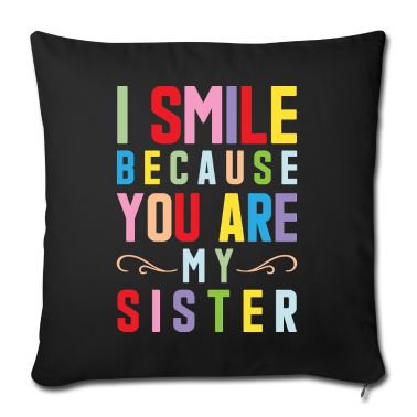 Geschenkidee Schwester Kissenbezug - Schwester Schwestern