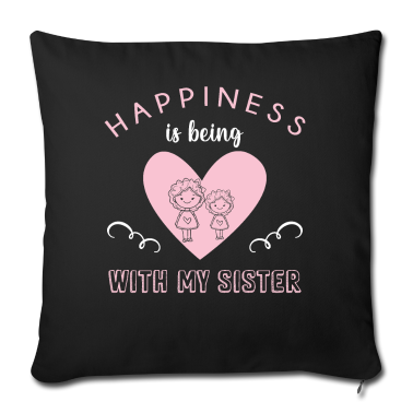 Geschenkidee Schwester Kissenbezug - Schwester Schwestern