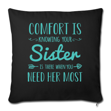 Geschenkidee Schwester Kissenbezug - Schwester Schwestern