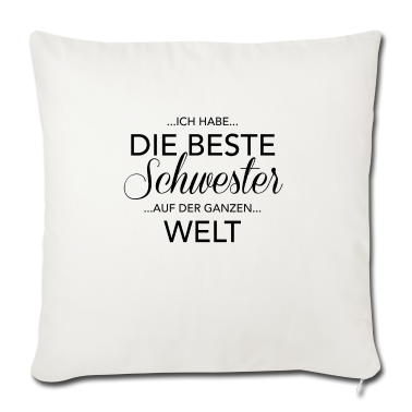 Geschenkidee Schwester Kissenbezug - Schwester