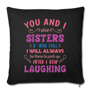 Geschenkidee Schwester Kissenbezug - Schwester Schwestern