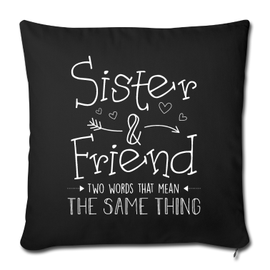 Geschenkidee Schwester Kissenbezug - Schwester Schwestern
