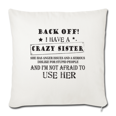 Geschenkidee Schwester Kissenbezug - Schwester