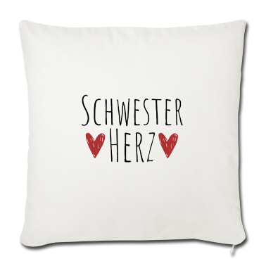 Geschenkidee Schwester Kissenbezug - Schwesterherz Geschenk Schwestern