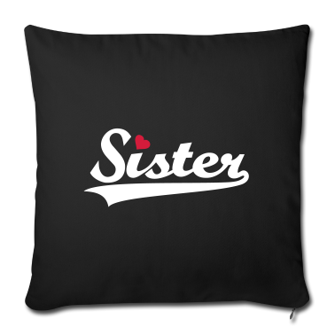 Geschenkidee Schwester Kissenbezug - Schwester Geschenkidee Schwesterherz Liebe Sister