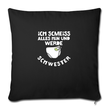 Geschenkidee Schwester Kissenbezug - Schwester Geschenkidee Mutter Schwanger