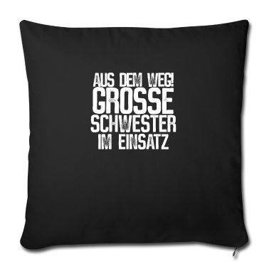 Geschenkidee Schwester Kissenbezug - Schwester im Einsatz Geschenkidee Geburtstag