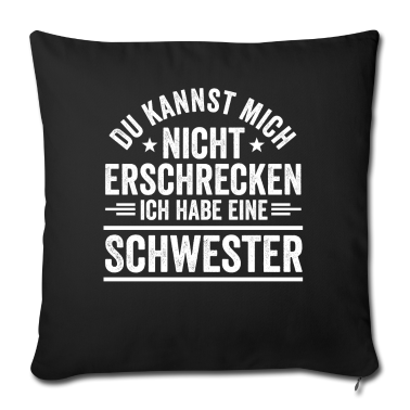 Geschenkidee Schwester Kissenbezug - Schwester Schwestern Zwillingsschwestern