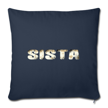 Geschenkidee Schwester Kissenbezug - Sista Schwester Geschenkidee Geschwister Spruch