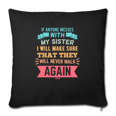 Geschenkidee Schwester Kissenbezug - Schwester