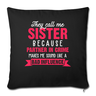Geschenkidee Schwester Kissenbezug - Schwester