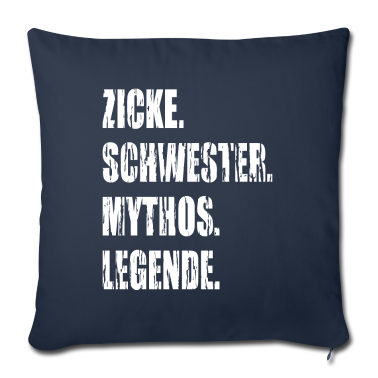 Geschenkidee Schwester Kissenbezug - Kleine Schwester Nervensäge Lustige Geschenkidee