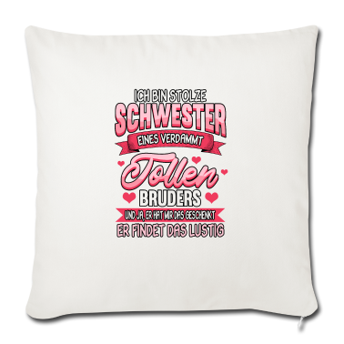 Geschenkidee Schwester Kissenbezug - Schwester Geschenk Lustig Geek Geschenkidee