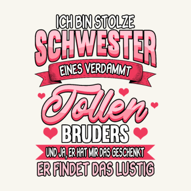 Motiv Schwester Geschenk Lustig Geek Geschenkidee