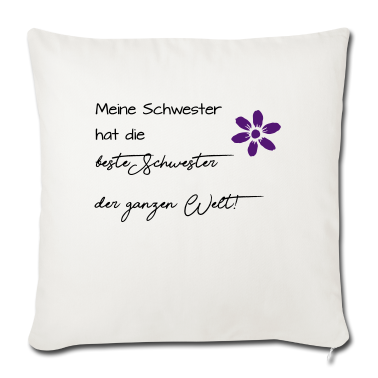 Geschenkidee Schwester Kissenbezug - Schwester
