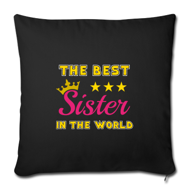 Geschenkidee Schwester Kissenbezug - Beste Schwester, Spruch, Familie, Geschenkidee