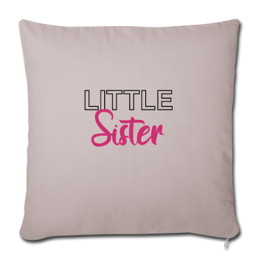 Geschenkidee Schwester Kissenbezug - Little Sister, Kleine Schwester Geschenkidee