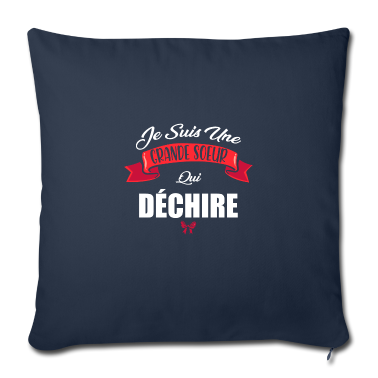 Geschenkidee Schwester Kissenbezug - Das große Schwester-Shirt, das knallt. Geschenkidee soeu