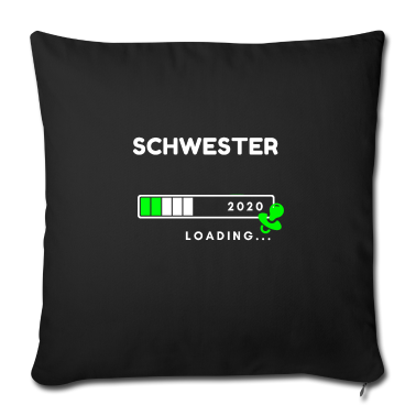 Geschenkidee Schwester Kissenbezug - Schwester loading Geschenkidee für Geschwister