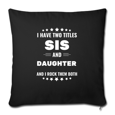 Geschenkidee Schwester Kissenbezug - Schwester Spruch coole Geschenkidee Geschwister