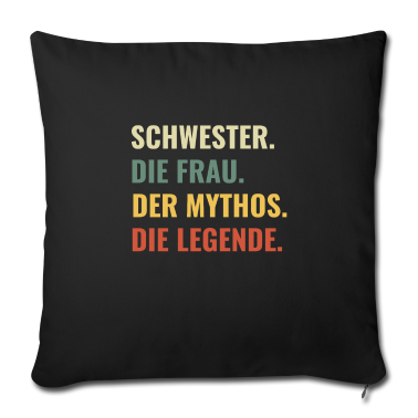 Geschenkidee Schwester Kissenbezug - Schwester schöne Geschenkidee für Geschwister