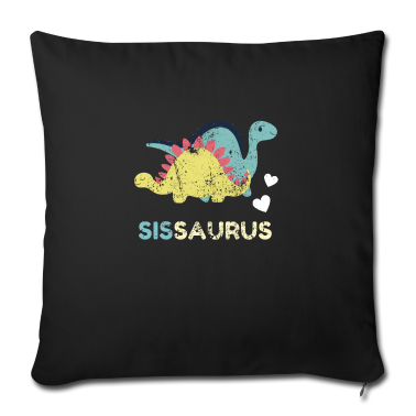 Geschenkidee Schwester Kissenbezug - Sissaurus Geschenkidee für werdende Schwestern