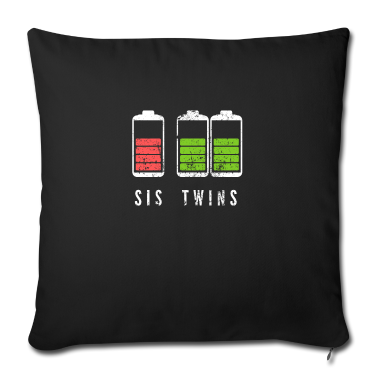 Geschenkidee Schwester Kissenbezug - Sis Zwillinge Geschenkidee werdende Schwestern