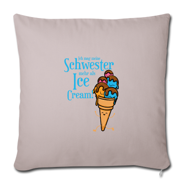 Geschenkidee Schwester Kissenbezug - Schwester Geschwister Liebe Geschenkidee Bruder