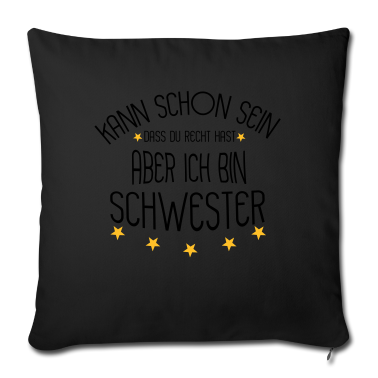 Geschenkidee Schwester Kissenbezug - Schwester