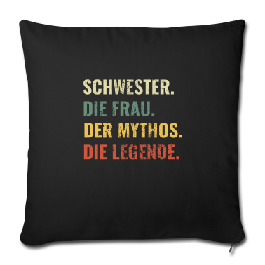 Geschenkidee Schwester Kissenbezug - Schwester schöne Geschenkidee für Geschwister