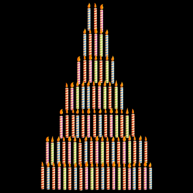 Motiv 80. Geburtstag 80 Kerzen Geschenk T-Shirt